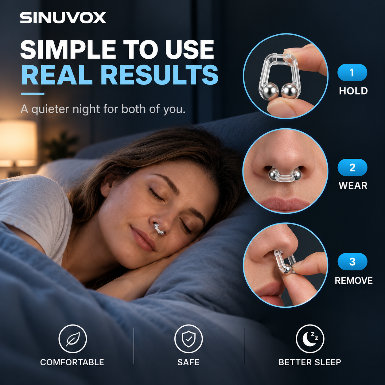 Sinuvox™ Nose Clip - 30 - Days Money Back Guarantee