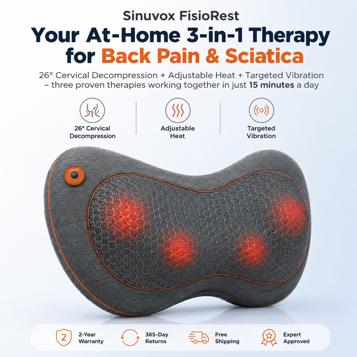 Sinuvox Artuvate Massager - 90 - Days Money Back Guarantee